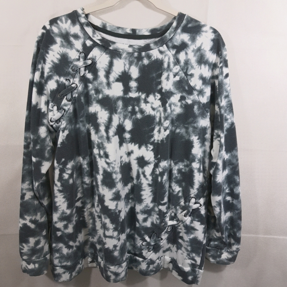 Ana (a new approach) Sweater XL WOMEN GRAY/ WHITE